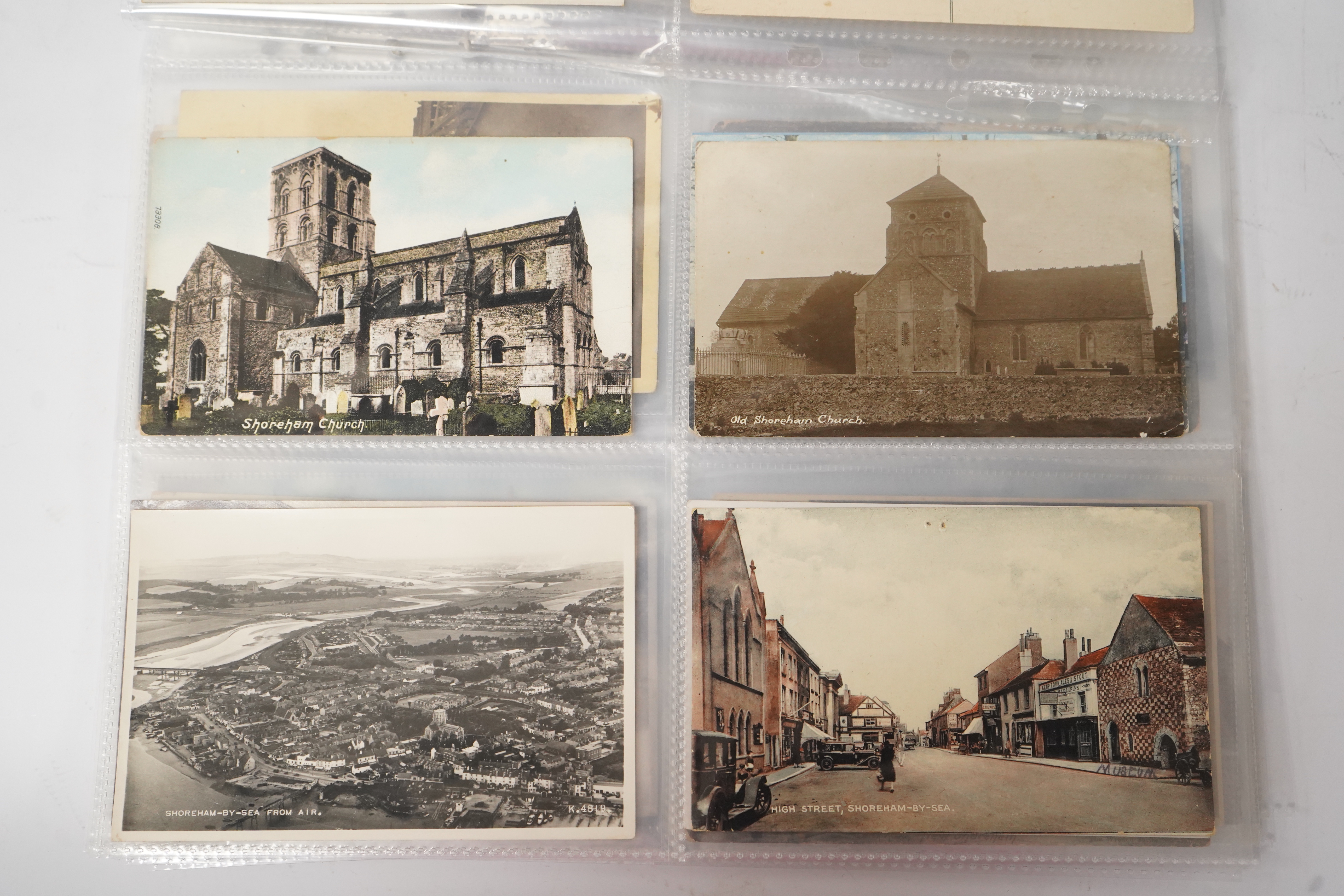 Shoreham by Sea & Environs; a group of sixty nine vintage postcards, mostly pre WW1 topography